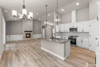 Breakfast Nook Adjoins Spacious Kitchen