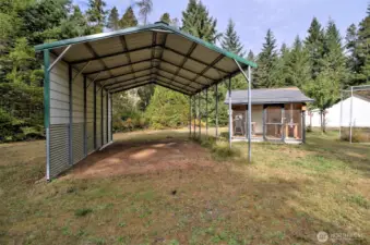 Huge 16x24 RV carport.