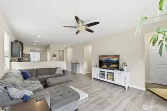 Living Room; View From Sliding Door Leading to Patio