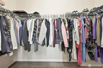 Spacious Walk-In Closet off Primary Bathroom