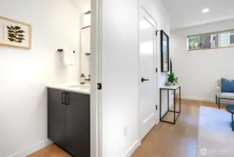 Main floor powder room