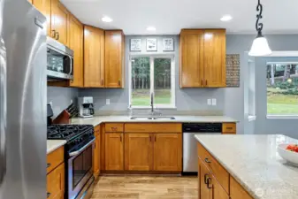 Stainless Steel appliances all stay with the home