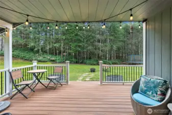 covered deck off the living room