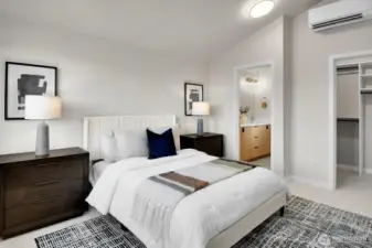 and a vaulted ceiling