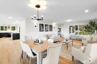 Formal Living w/views from every window. Timeless craftsman hardwoods throughout main floor.