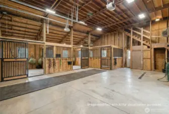 2800 SF Shop. Expansive, versatile space for vehicles, storage or equestrian use.