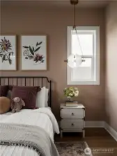 Secondary bedroom: Colors and features may vary. For marketing purposes only. This is a pre-sale home.