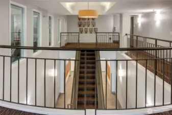 Upper lobby level.