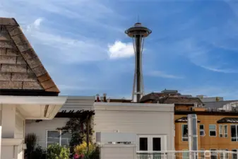Amazing Space Needle view.  New Year's fireworks the place to be.
