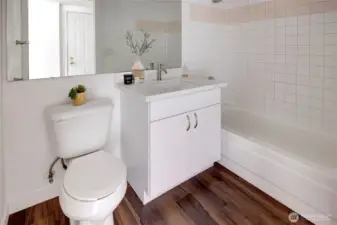 Large full bath.