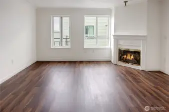 Large floor plan. Gas fireplace!