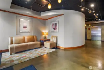 Secure lobby entry.