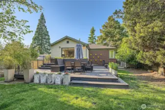 Large deck is perfect for summer gatherings!