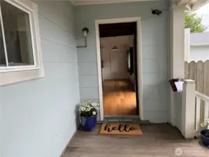 Side entrance