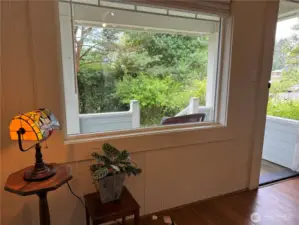 Lovely picture windows from the parlor.