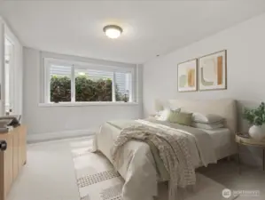 Secondary Bedroom - virtually staged