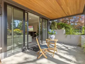 Enjoy year-round comfort in the covered outdoor living space—perfect for al fresco dining, relaxing, or entertaining no matter the season.