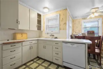 Kitchen with eating nook
