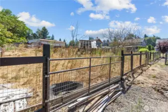 Small  fenced pasture