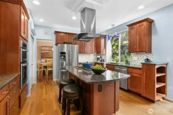 Updated kitchen with so much cabinetry & counter space.