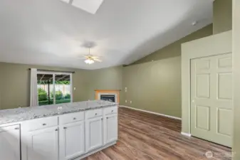 On the right is the large pantry.