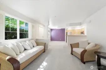 Living Room, Entry, Dining and Kitchen