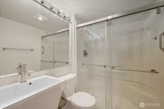 Guest Bathroom with zero-entry shower