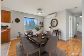 Virtually Staged Dining Room