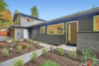 Fresh paint, newly landscaped.