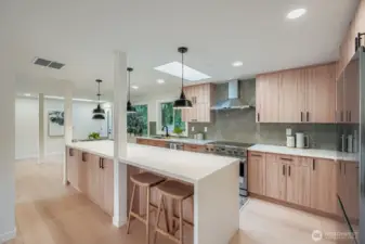 Plenty of storage in kitchen.