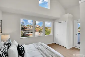 and the private deck is designed for the weight of a hot tub or plunge pool.