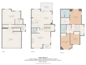 Correction Primary is on the right side with walk in bath/closet