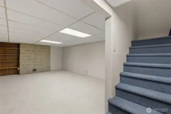 Downstairs wreck room